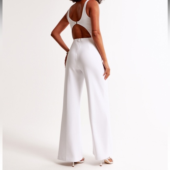 Abercrombie White Jumpsuit | Bridal Event - Picture 2 of 8